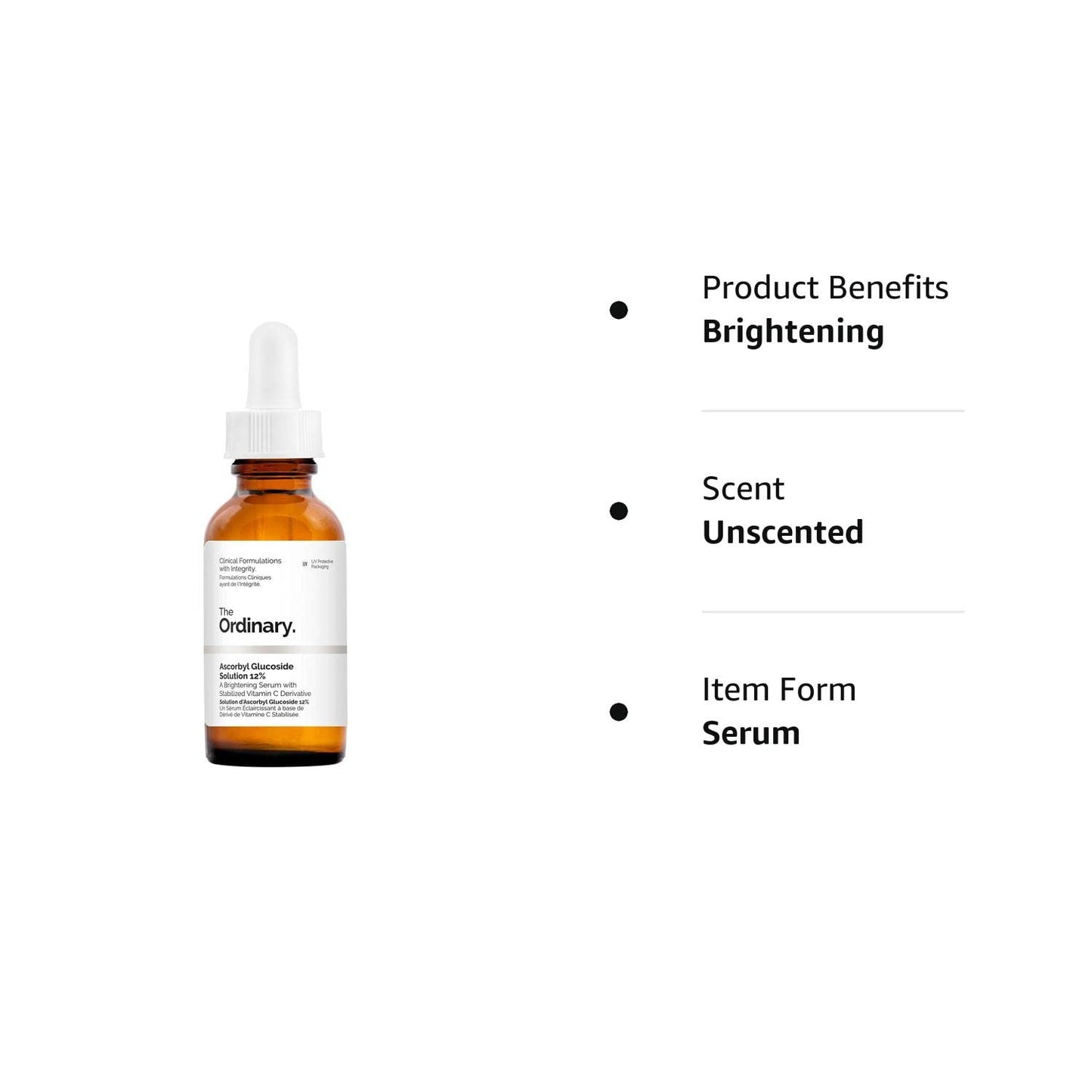 THE ORDINARY ASCORBYL GLUCOSIDE SOLUTION 12% 1 OZ/ 30 ML