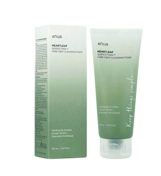 ANUA HEARTLEAF QUERCETINOL PORE DEEP CLEANSING FOAM KOREA150ML