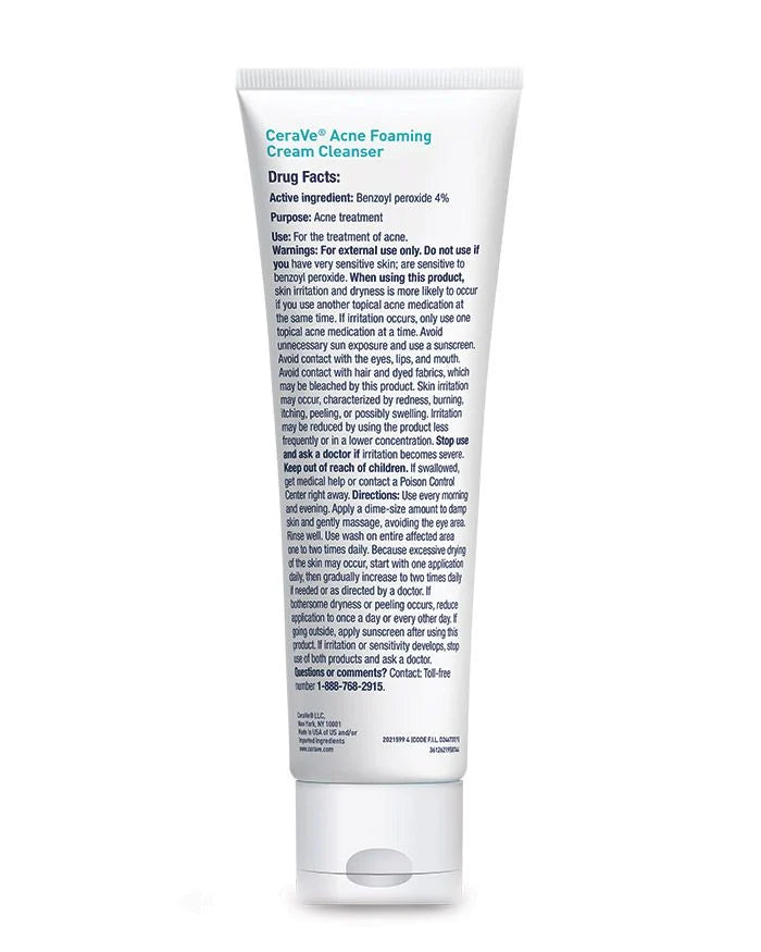 CERAVE ACNE FOAMING CREAM CLEANSER (150ML)