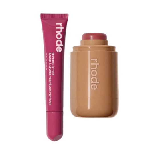 RHODE - SLEEPY GIRL POCKET BLUSH & RASPBERRY JELLY PEPTIDE LIP TINT DUO