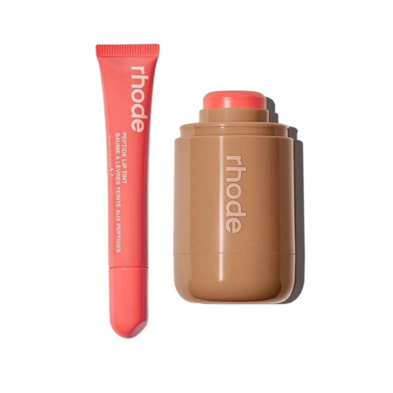 RHODE - SPICY MARG POCKET BLUSH & PEACH PIT PEPTIDE LIP TINT DUO